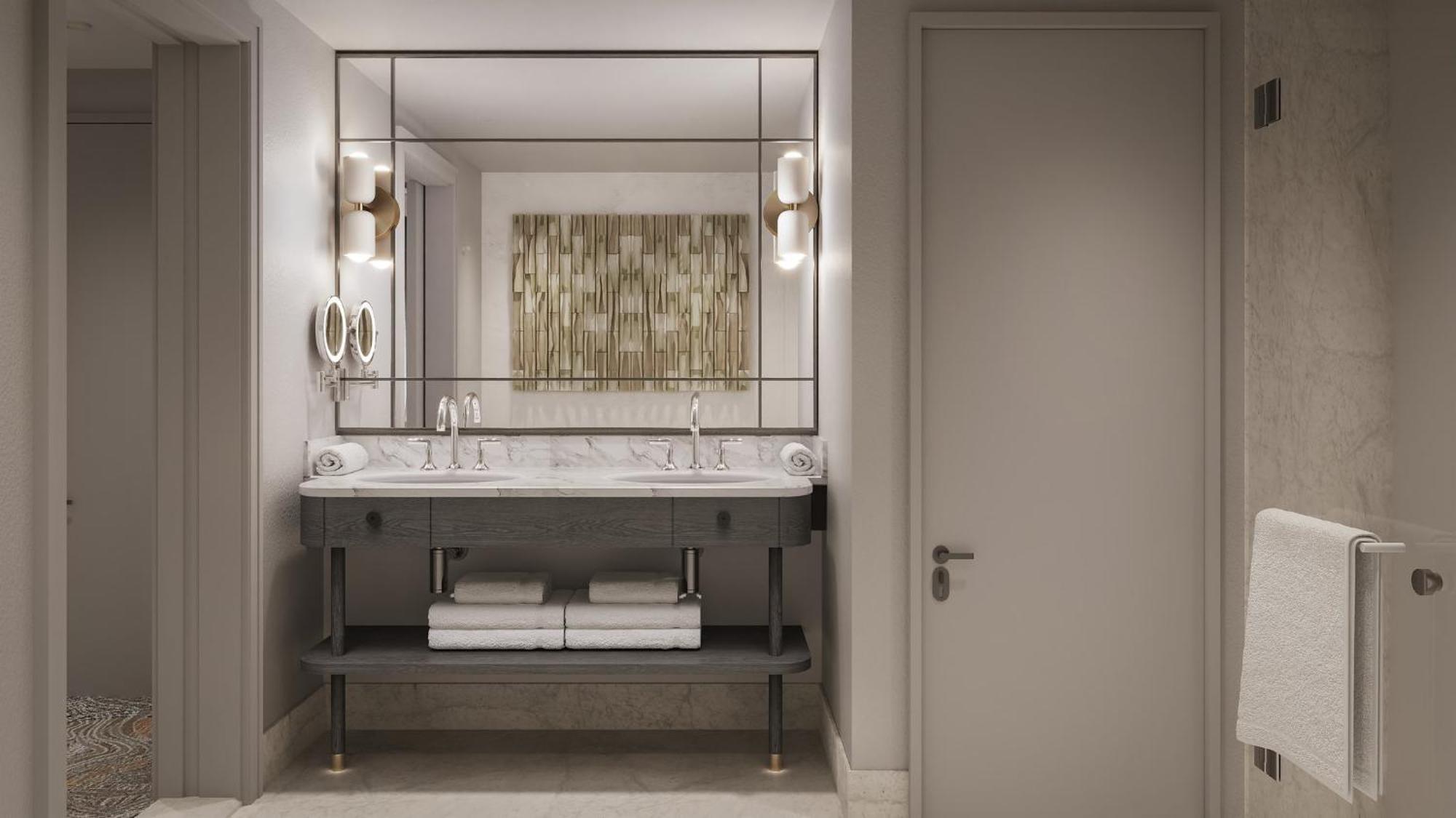 Suite mit 1 Schlafzimmer und Bergblick